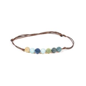 Armband amazonit justerbart, 6 mm