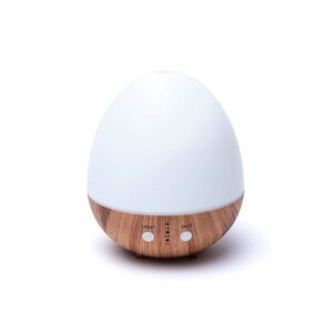 Diffusor för doftolja: Oval vit naturell USB, 200 ml