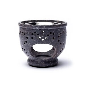 Rökelse- och oljebrännare täljsten, liten, 9 cm