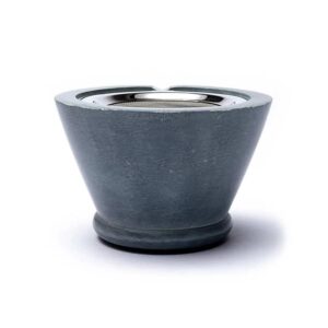 Rökelsebrännare Maroque grå med nät, 7x13 cm