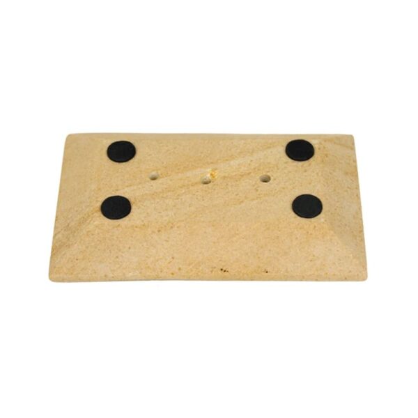 Tvålhållare sandsten beige, 330 g; 14x9x2 cm - Bild 2