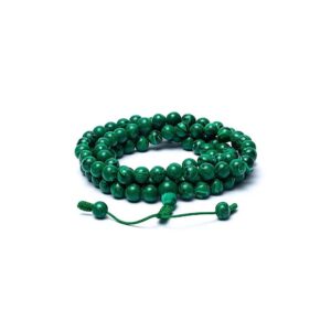 Mala malakit-liknande (syntetisk) 108 pärlor, 0,8 cm