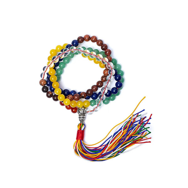 Mala Wisdom 111 pärlor, 0,8 cm - Bild 2