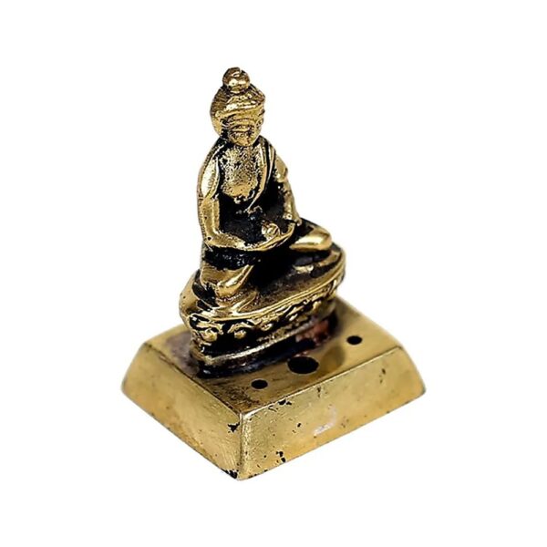 Rökelsehållare Buddha mässing, 4,5 cm
