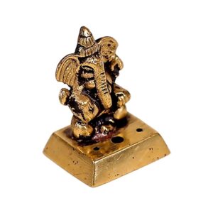 Rökelsehållare Ganesha mässing, 4,5 cm