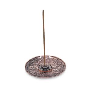 Rökelsehållare Drakar kopparfärgad, 10 cm