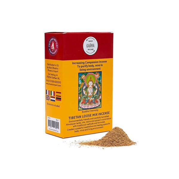 Tibetanskt rökelsepulver Öka Medkänsla, ±130-140g