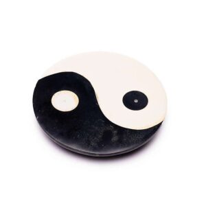 Rökelsehållare Yin Yang täljsten, 10 cm