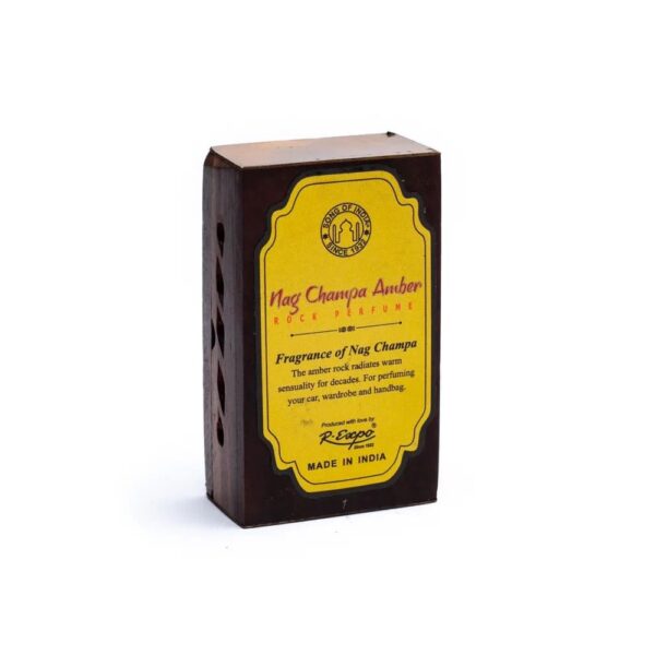Rökelseharts Nag Champa/Bärnsten i trälåda, 6x4 cm - Bild 2