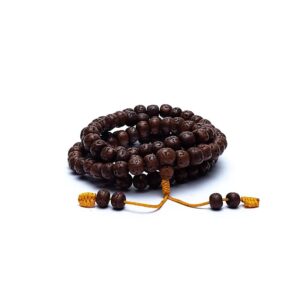 Mala Rudraksha 108 pärlor polerade, 1,0 cm