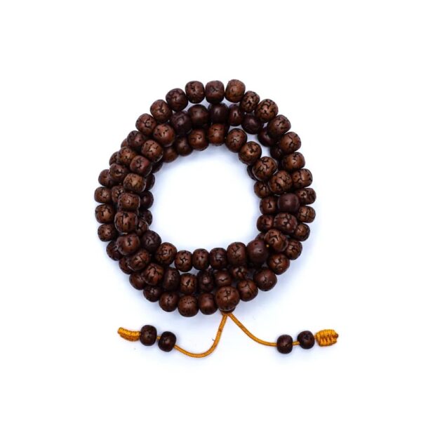 Mala Rudraksha 108 pärlor polerade, 1,0 cm - Bild 2