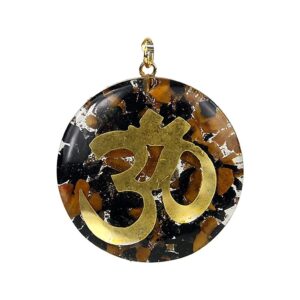 Orgonithänge Aum turmalin & jaspis, 4 cm