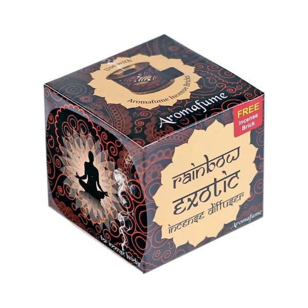 Aromafume Exotisk Rökelsediffusor Regnbåge, 100 g; 6,5x7 cm - Bild 3