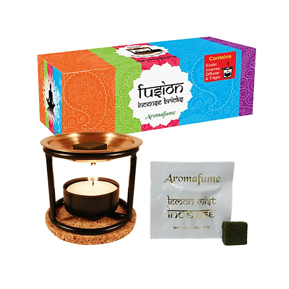 Aromafume rökelsebrickor prova-på-set med diffusor, 160 g