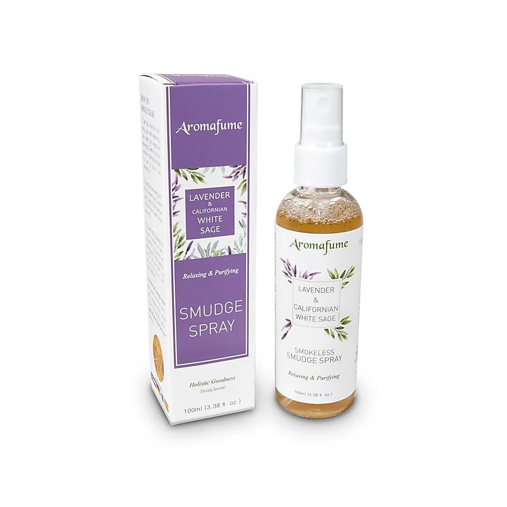 Smudge spray vit salvia & lavendel Aromafume, 100 ml