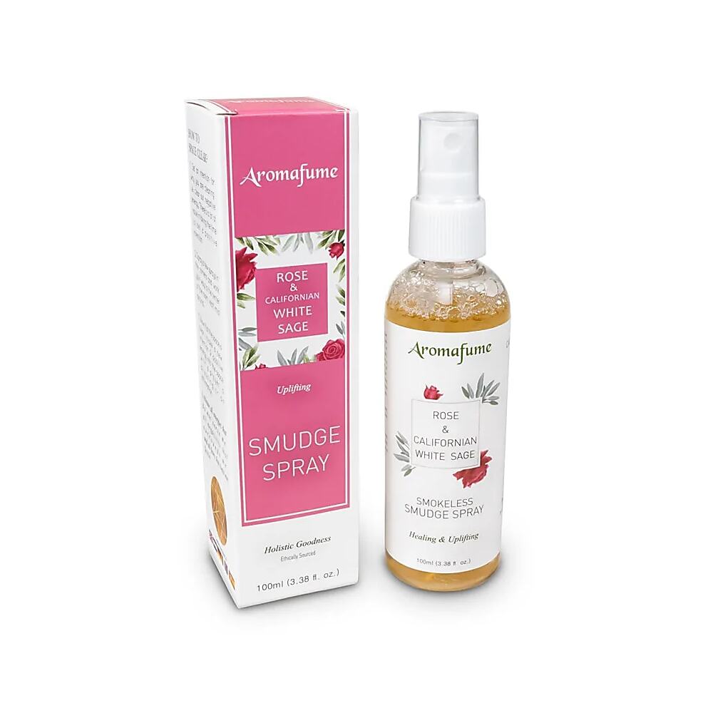 Smudge spray vit salvia & ros Aromafume, 100 ml