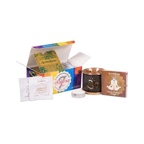 Aromafume Chakra provset: Diffusor + rökelsebrickor, 180 g - Bild 2