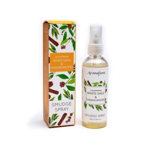 Smudge spray vit salvia och sandelträ Aromafume, 100 ml