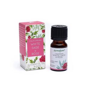 Vit salvia och ros Eterisk oljeblandning Aromafume, 10 ml
