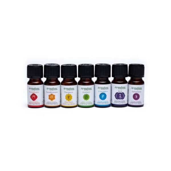 Eterisk oljeblandning av chakra, set med 7 Aromafume, 7x10 ml - Bild 2