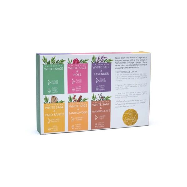 Vit salvia smudge spray, set om 6 Aromafume, 6x50 ml - Bild 3