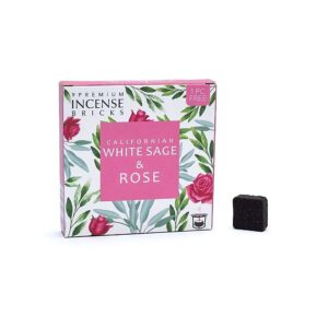 Aromafume rökelsebrickor vit salvia och ros, 40 g