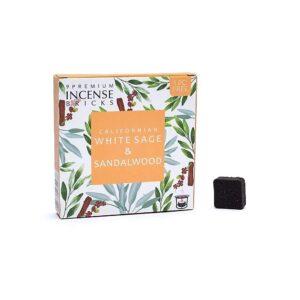 Aromafume rökelsebrickor vit salvia och sandelträ, 40 g