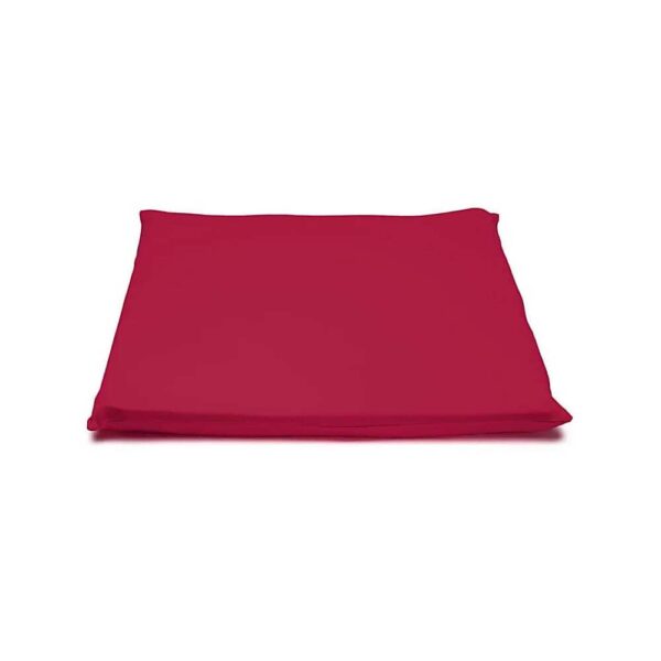 Meditationsmatta bordeaux ekologisk bomull (GOTS), 65x65x5cm - Bild 2
