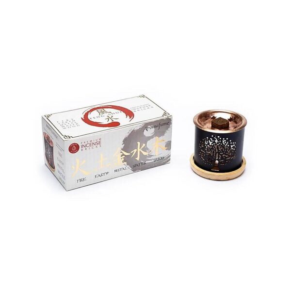 Aromafume Feng Shui set: Diffusor & rökelsebrickor, 160 g
