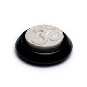 Aromastensdiffusor Aum svart, 7,5 cm