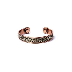 Armband koppar dubbelspiral magnetiskt, ±6,5 cm