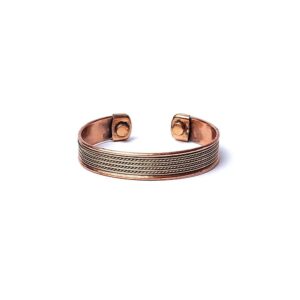 Armband koppar fyra strängar magnetiskt, ±6,5 cm