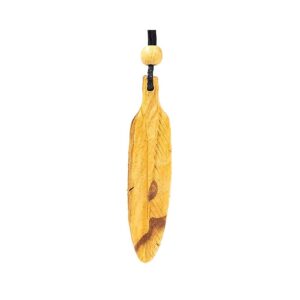 Palo Santo fjäderhalsband stort, 9 cm