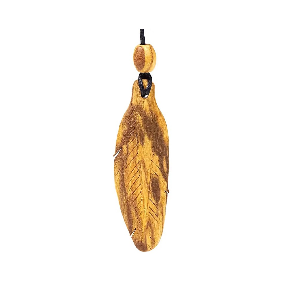 Palo Santo fjäderhalsband litet, 6 cm