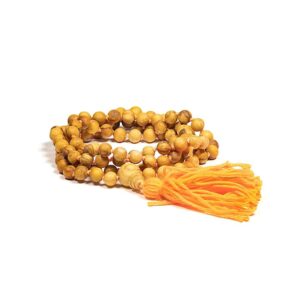 Palo Santo mala med Guru-pärla + knutar, 0,9 cm
