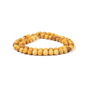 Palo Santo halsband elastiskt, 0,8 cm