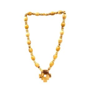 Palo Santo Shamanhalsband med Inkakors, 1,4 cm