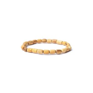 Palo Santo elastiskt armband i rör, 8x0,8cm