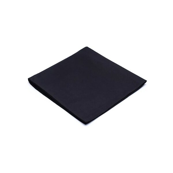 Meditationsmatta svart ekologisk bomull (GOTS), 65x65x5cm