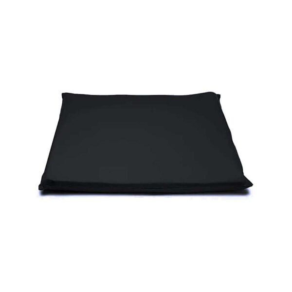 Meditationsmatta svart ekologisk bomull (GOTS), 65x65x5cm - Bild 2