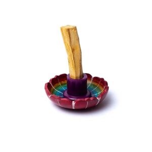 Palo Santo rökelsehållare lotus, 10x3cm; 215g