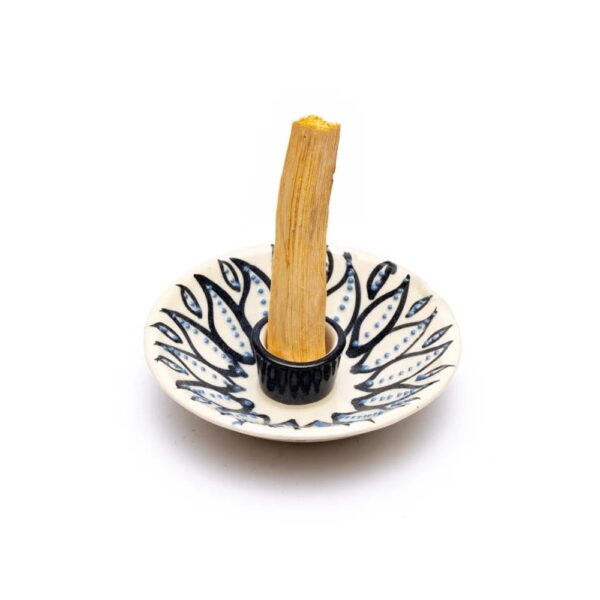 Palo Santo rökelsehållare vit, 12,5x3,5 cm; 160 g - Bild 3