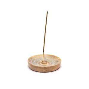 Rökelsehållare mandala tryck mangoträ, 12,5x12,5x2,5 cm