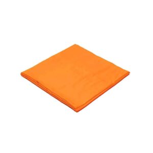 Meditationsmatta chakra 2 orange ekologisk bomull (GOTS), 65x65x5 cm