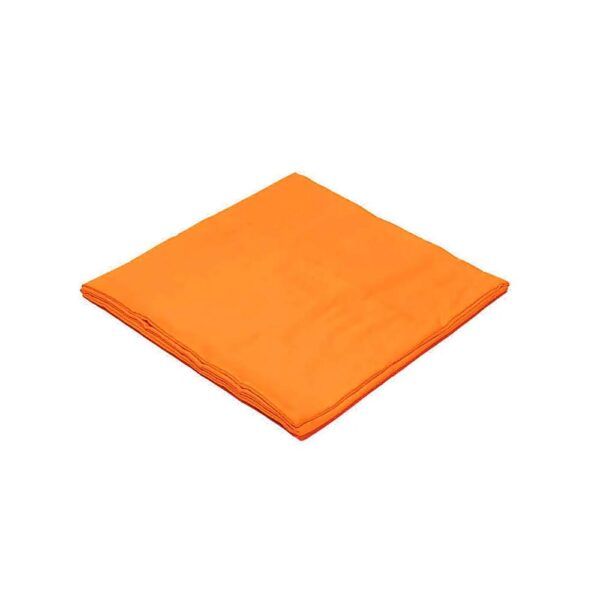 Meditationsmatta chakra 2 orange ekologisk bomull (GOTS), 65x65x5 cm