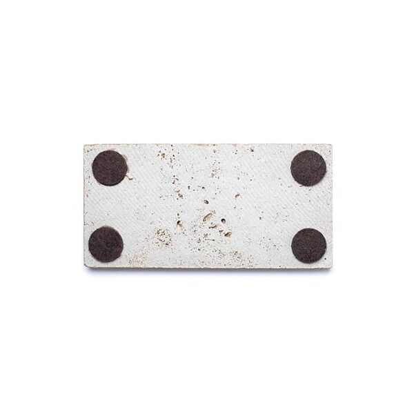 Travertin tvålhållare eller ljushållare beige – 15x7,5x1cm; 245g - Bild 4