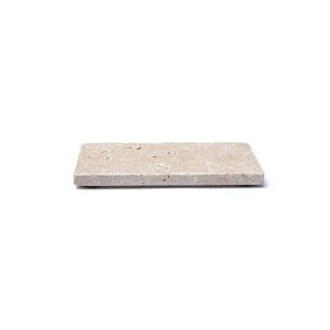 Travertin tvålhållare eller ljushållare beige – 15x7,5x1cm; 245g