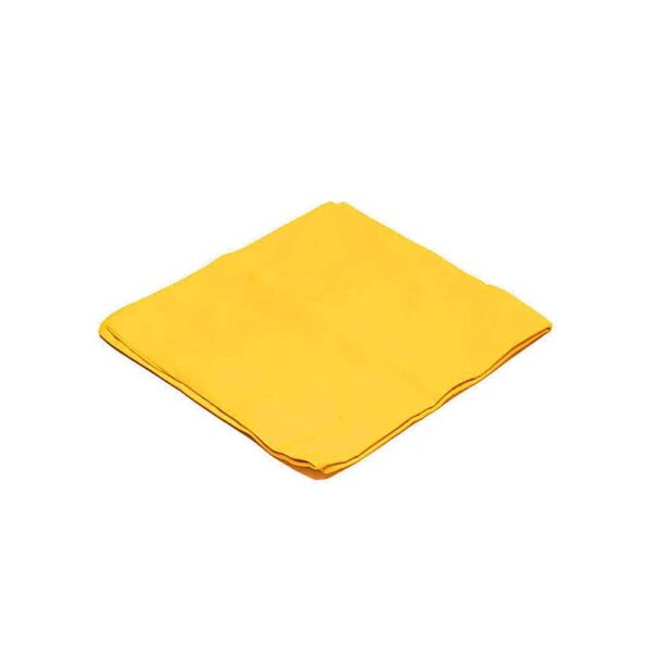 Meditationsmatta chakra 3 gul ekologisk bomull (GOTS), 65x65x5 cm