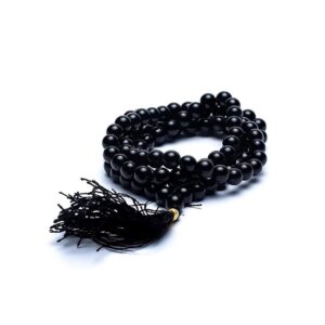 Mala Onyx svart AA-kvalitet 108 pärlor, 0,7 cm