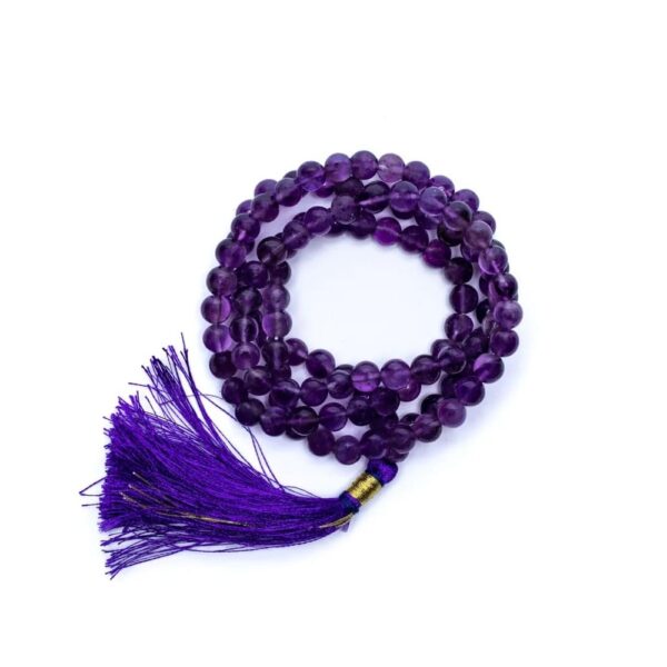 Mala Ametist 108 pärlor, 0,7 cm - Bild 2